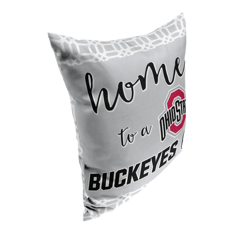 Northwest NCAA Ohio State Buckeyes 2 Piece Sweet Home Fan Throw Pillow Cover, 15X12