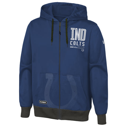 Outerstuff NFL Men's Indianapolis Colts Drop Back Performance Fleece Hoodie