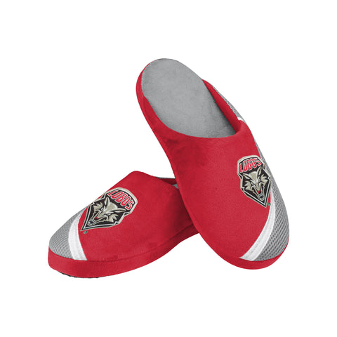 FOCO NCAA Men's New Mexico Lobos 2022 Big Logo Color Edge Slippers