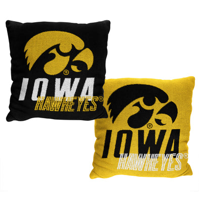 Northwest NCAA Iowa Hawkeyes Double Sided Jacquard Accent Throw Pillow