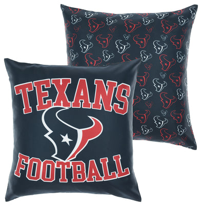 FOCO NFL Houston Texans 2 Pack Couch Throw Pillow Covers, 18 x 18