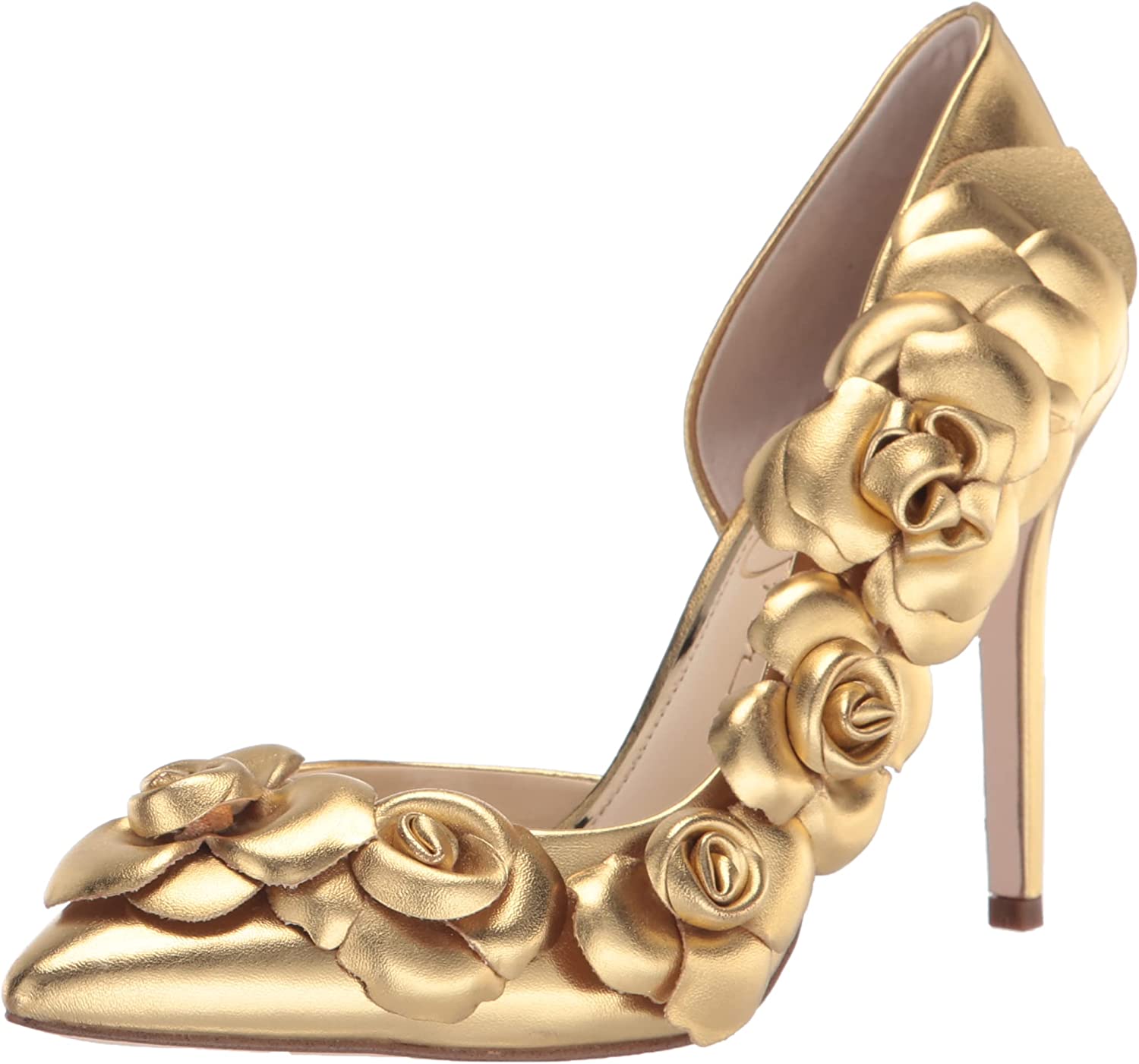 Jessica simpson gold outlet pumps