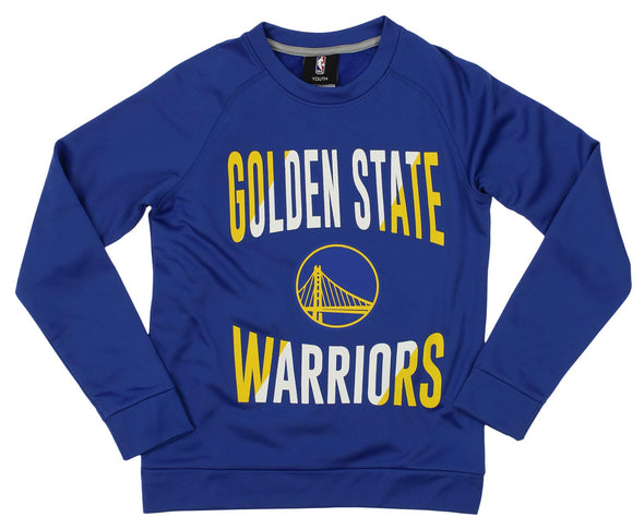 Outerstuff NBA Youth/Kids Golden State Warriors Performance Fleece Crew Neck Sweatshirt