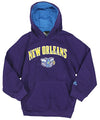 Adidas NBA Basketball Youth Boys New Orleans Hornets Pullover Hoodie, Purple