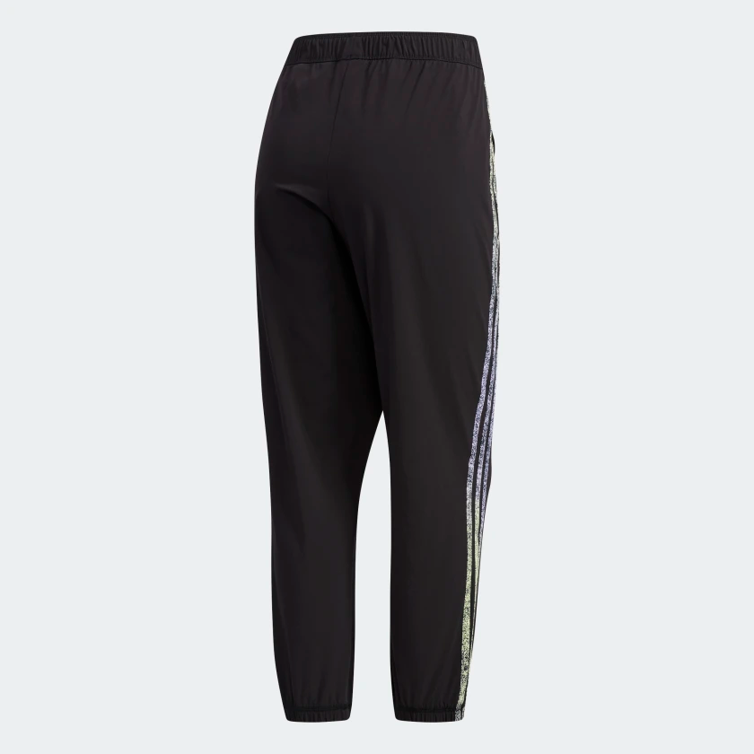 Adidas Women s 7 8 Track Pants Black Yellow Tint Fanletic