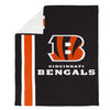 FOCO NFL Cincinnati Bengals Plush Soft Micro Raschel Throw Blanket, 50 x 60