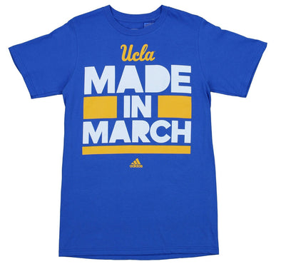 Adidas NCAA Men's UCLA Bruins Made In March Graphic Tee, Blue