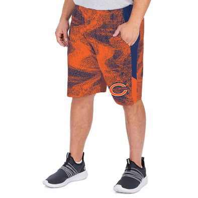 Zubaz NFL Men's Chicago Bears Static Shorts With Side Panels