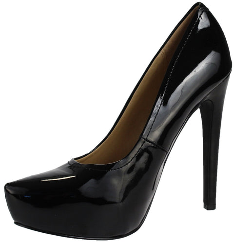 Kelsi Dagger Blase Patent Leather Pumps Platform Heels, Black