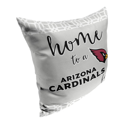 Northwest NFL Arizona Cardinals Sweet Home Fan 2 Piece Throw Pillow Cover, 18x18