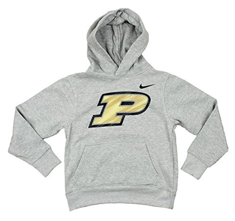 Nike NCAA Youth Purdue Boilermakers Graphic Pullover Hoodie Sweatshirt, Grey