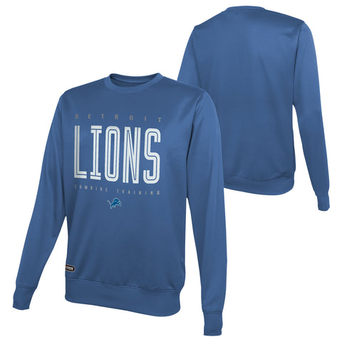 Outerstuff NFL Men's Detroit Lions Top Pick Performance Fleece Sweater