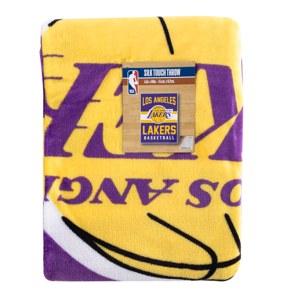 Northwest NBA Los Angeles Lakers Singular Silk Touch Throw Blanket, 45" x 60"