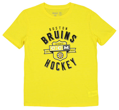 CCM NHL Youth (8-20) Boston Bruins Supra Shield Triblend Short Sleeve T-Shirt
