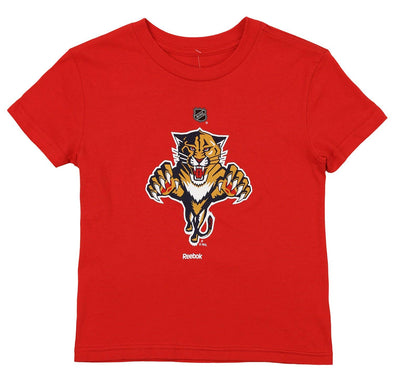 Reebok NHL Kids Carolina Panthers Team Logo Short Sleeve Tee, Red