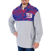 Zubaz NFL Men's New York Giants 1/4 Zip Fleece Pullover with Camo Lines