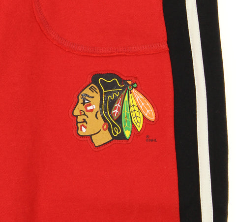 CCM NHL Hockey Boys Youth Chicago Blackhawks Vintage Fleece Pants, Red