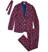 FOCO MLB Men's Boston Red Sox Repeat Logo Ugly Business Suit - 3 Piece Set