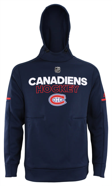 Adidas Montreal Canadiens NHL Men's Climawarm Pullover Hoodie, Blue