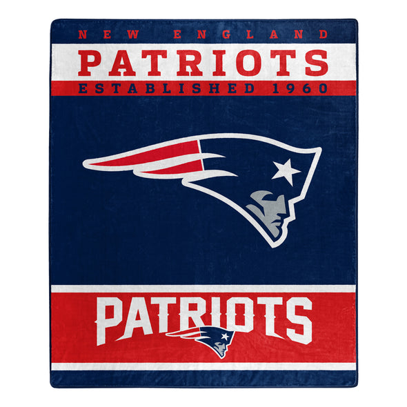 Northwest NFL New England Patriots Raschel Throw Blanket