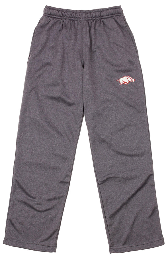 OuterStuff NCAA Boys Youth Arkansas Razorbacks Basic Grey Track Pants
