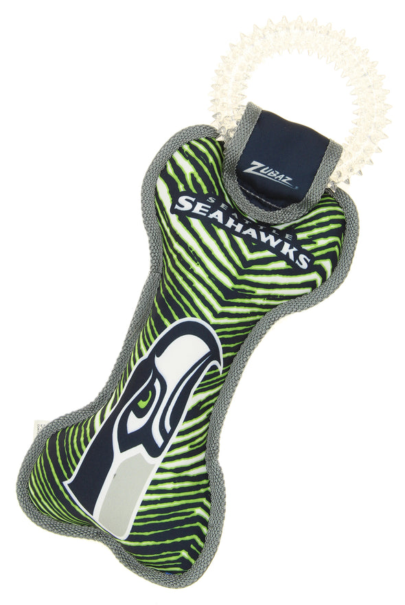 Zubaz X Pets First NFL Seattle Seahawks Team Ring Tug Toy for Dogs