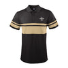 FOCO Men's NFL New Orleans Saints Stripe Polo Shirt