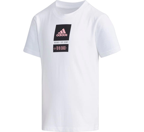 Adidas Little Girls Toddlers Toy Story 4 Bo Peep Short Sleeve Tee, White