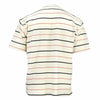 Adidas Men's Short Sleeve Velour Jersey Shirt, Off White, Red & Navy Stripes