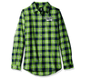 Forever Collectibles NFL Women's Seattle Seahawks Check Flannel Shirt