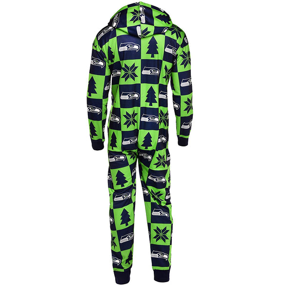 KLEW NFL Men's Seattle Seahawks Ugly Holiday Suit