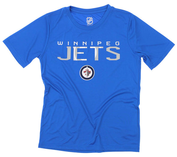 OuterStuff NHL Youth Winnipeg Jets Team Performance Hoodie and Tee Combo Set