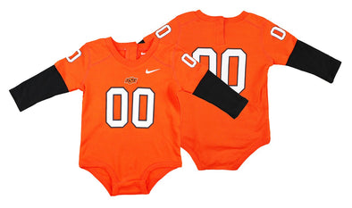 Nike NCAA Infant Oklahoma State Cowboys #00 Football Jersey Creeper, Orange