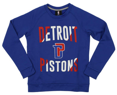 Outerstuff NBA Youth/Kid Detroit Pistons Performance Fleece Crew Neck Sweatshirt