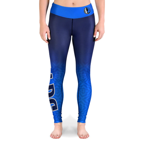 KLEW NBA Women's Dallas Mavericks Gradient Print Leggings