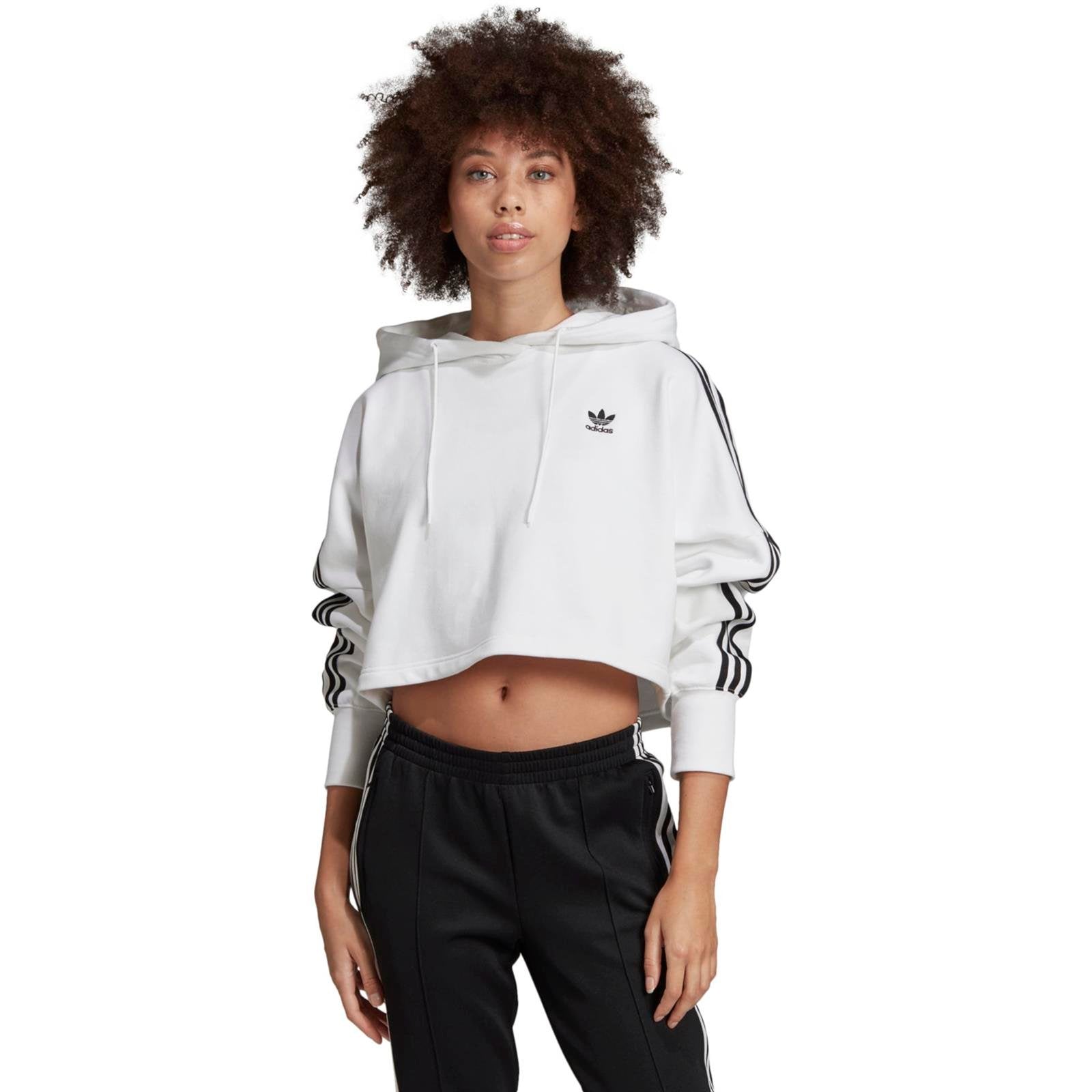 adidas Originals Cropped Sweatshirt, White – Fanletic