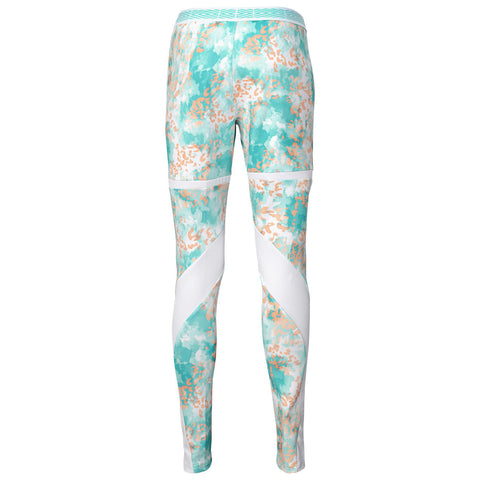 Umbro Women's Diamond Run Leggings, Prism Blue/White