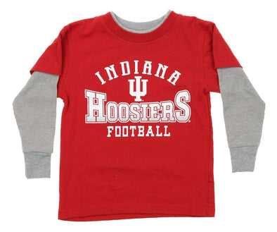 NCAA Indiana Hoosiers Kids Long Sleeve Tee, Red