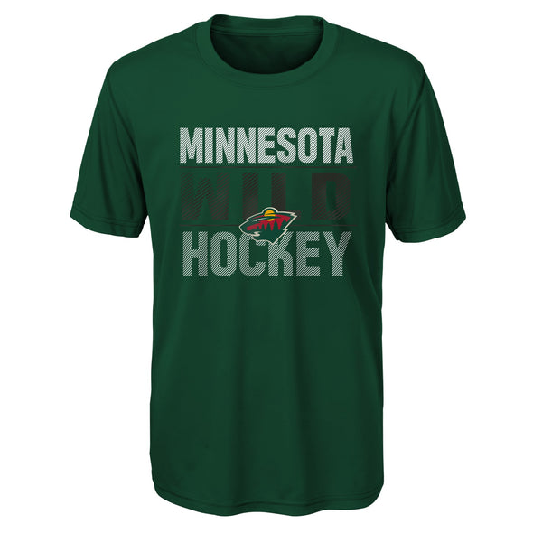 Outerstuff NHL Youth Boys (8-20) Minnesota Wild Performance Long & Short Sleeve T-Shirt Set