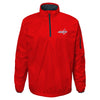 Outerstuff Washington Capitals NHL Boys' Youth (8-20) Alpha Performance 1/4 Zip Jacket, Red