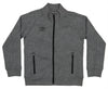 Umbro Youth (4-18) Full Zip Tech Fleece Jacket, Industrial Grey/Black Beauty