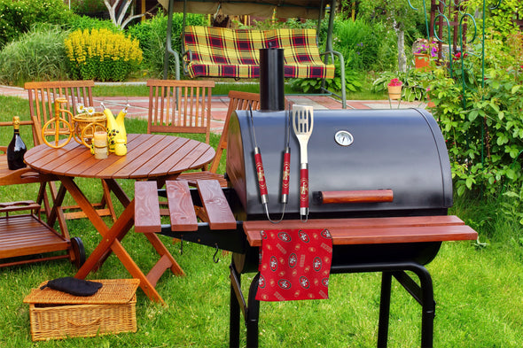 Northwest NFL San Francisco 49ers Scatter Print 3 Piece BBQ Grill Set