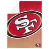 FOCO NFL San Francisco 49ers Gradient Micro Raschel Throw Blanket, 50 x 60