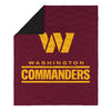FOCO NFL Washington Commanders Exclusive Outdoor Wearable Big Logo Blanket, 50" x 60"