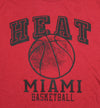Adidas NBA Men's Miami Heat Team Shirt, Red