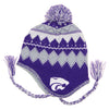 Outerstuff NCAA Youth Boys Kansas State Wildcats Logo Knit W/Pom, OSFM