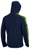 Zubaz NFL Men's Seattle Seahawks Elevated Lightweight Hoodie W/ Camo Accents