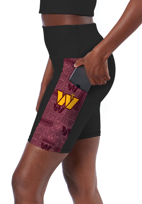 Certo By Northwest NFL Women's Washington Commanders Method Bike Shorts, Black