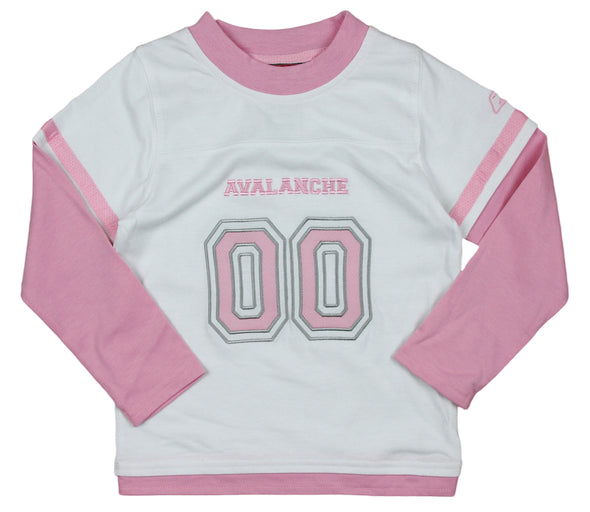 Reebok NHL Little Girl's Kids Colorado Avalanche 2-Piece Suede Jersey and Pants Set
