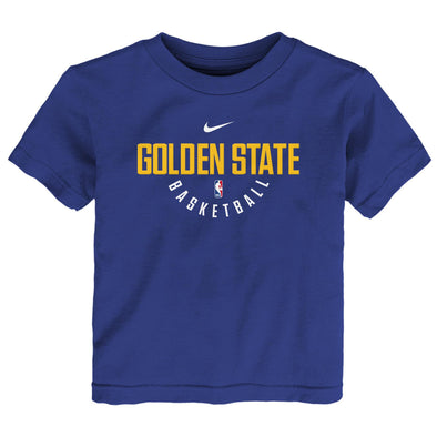 Nike NBA Boys Kids (4-7) Golden State Warriors Elite Practice Short Sleeve Tee, Blue